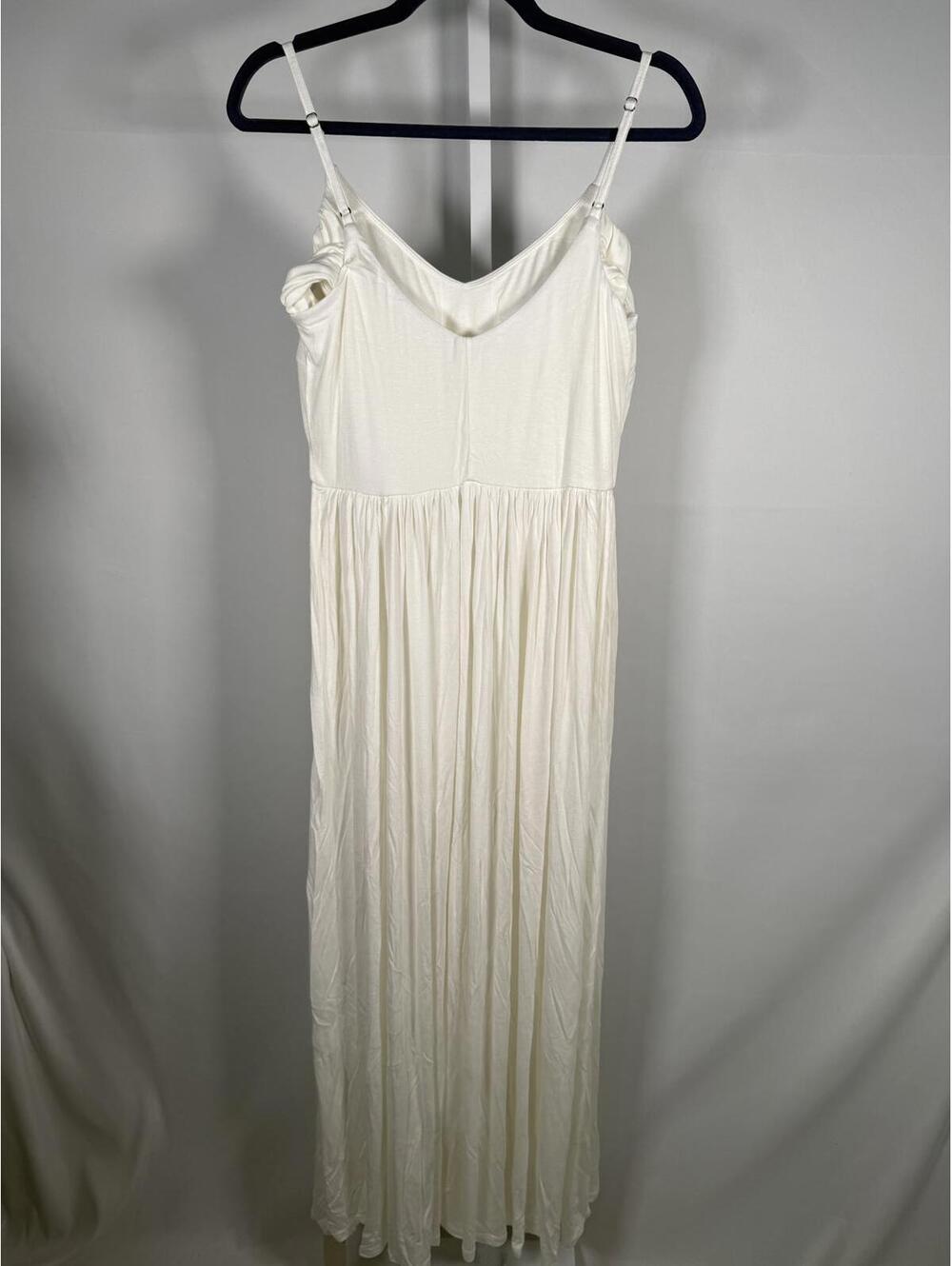 NWT Halara White Sleeveless Maxi Dress Size Medium - Picture 3 of 6